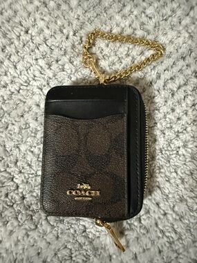 Coach Zip Card Case with ID display